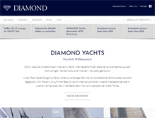 Tablet Screenshot of diamond-yachts.de